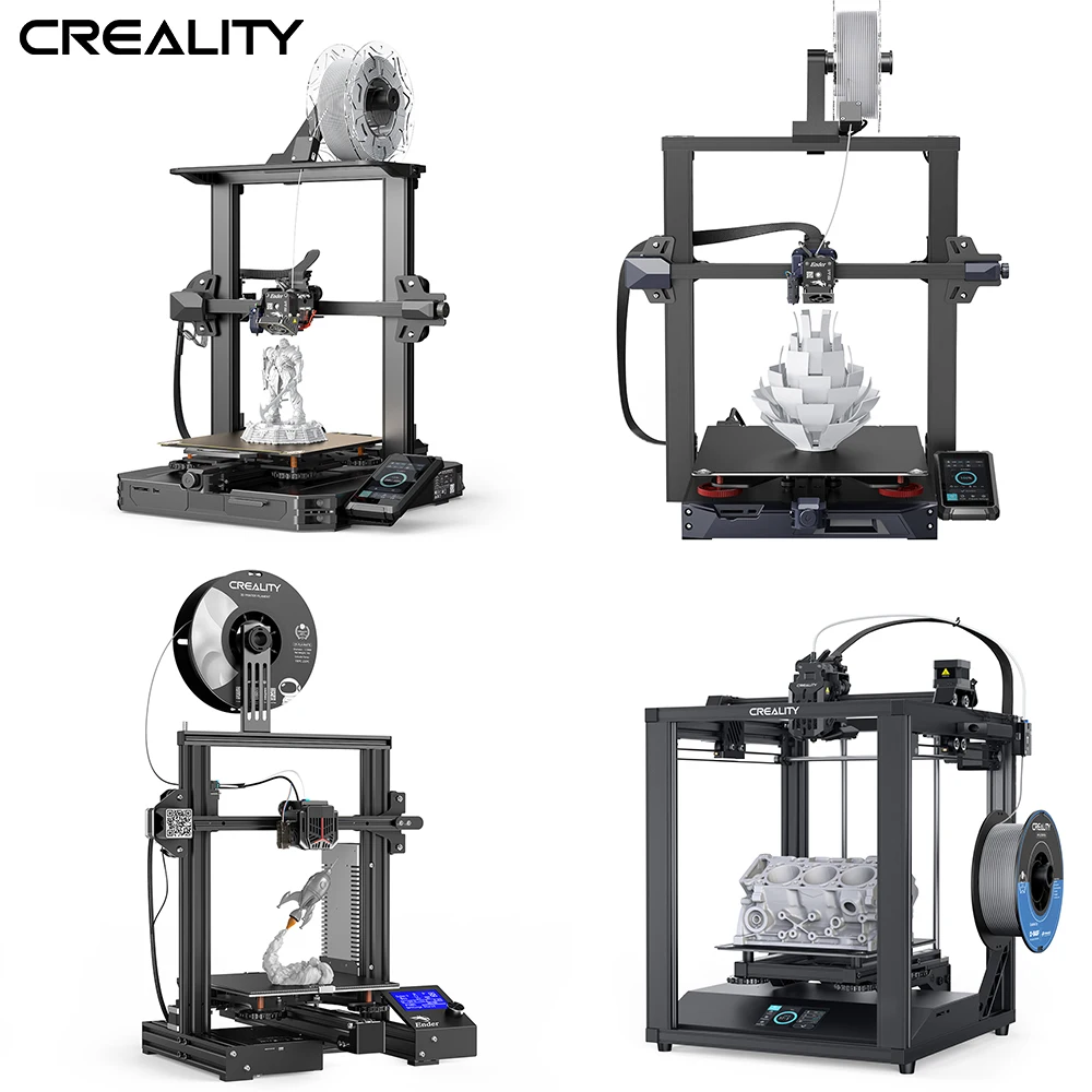 Stampante 3D Creality Ender-3 S1 Pro Ender-5S1 Ender3 Max Neo Ender-5 S1 32 Bit Silent Mb Cr Touch Sensore Automatico A Filamento Intelligente