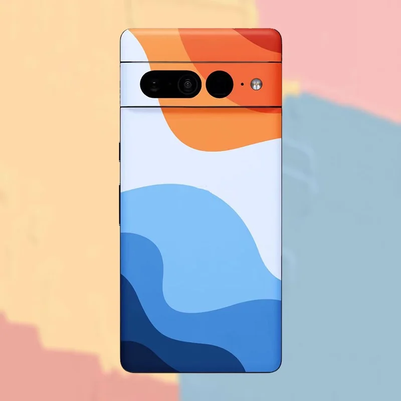 

Colorful Simple Color Decal Skin for Google Pixel 7 Pro 6 6pro 6A 5 3 Back Screen Protector Film Cover Case Wrap Matte Sticker