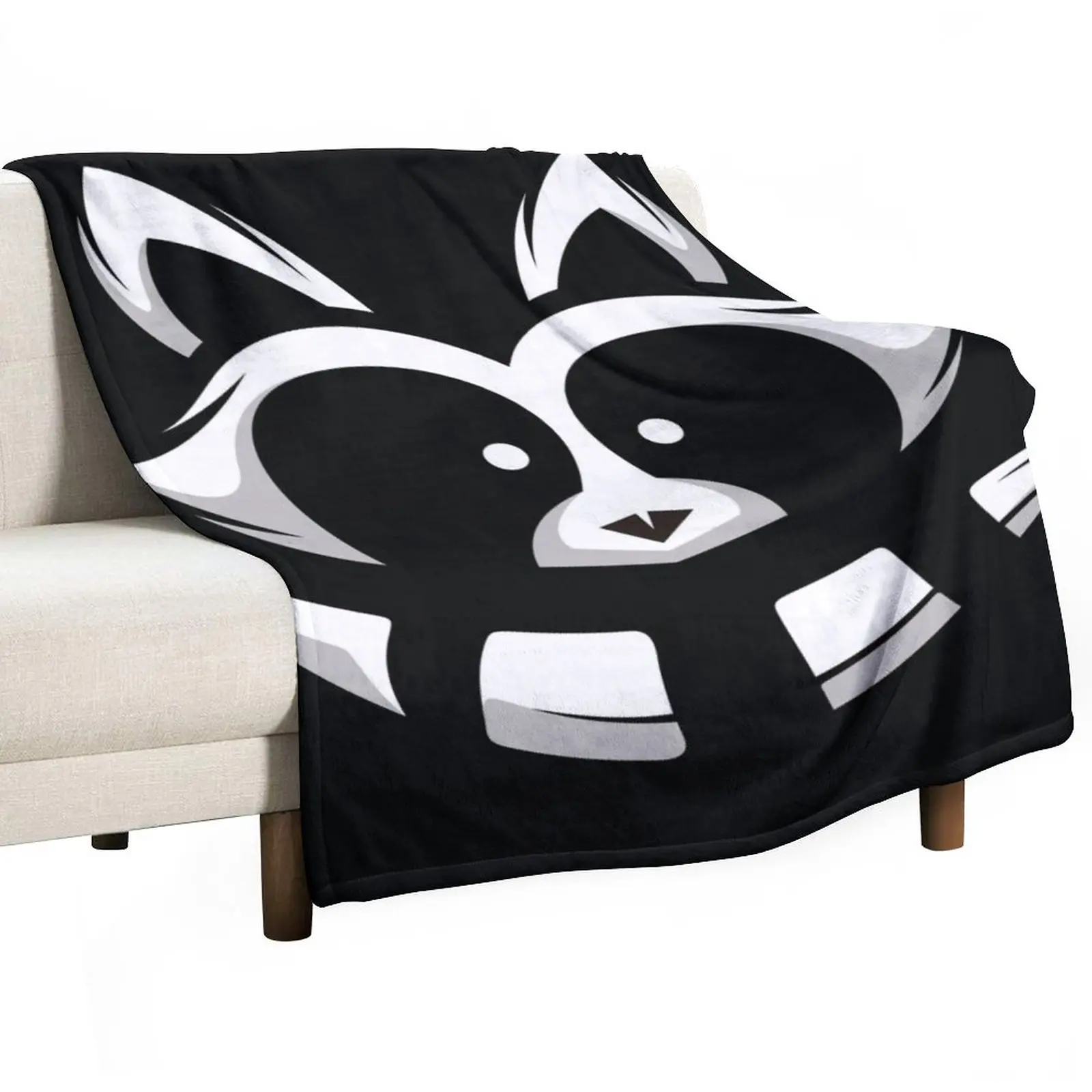 

Racoon Throw Blanket Cute Blanket Bed linens Sofa Blankets