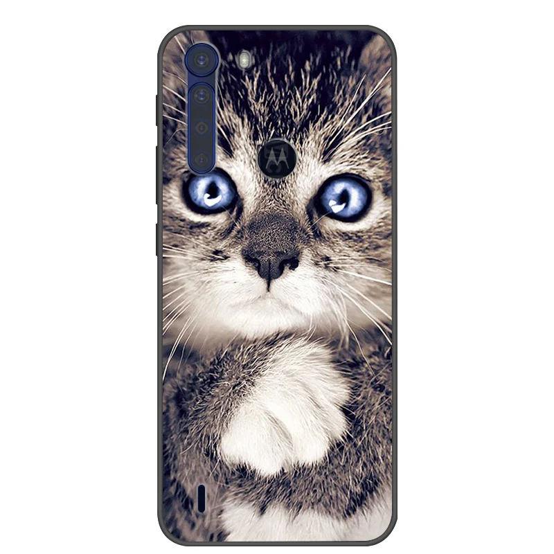 Fashionable Cool Soft Silicone Cover for Motorola One Fusion+ Phone