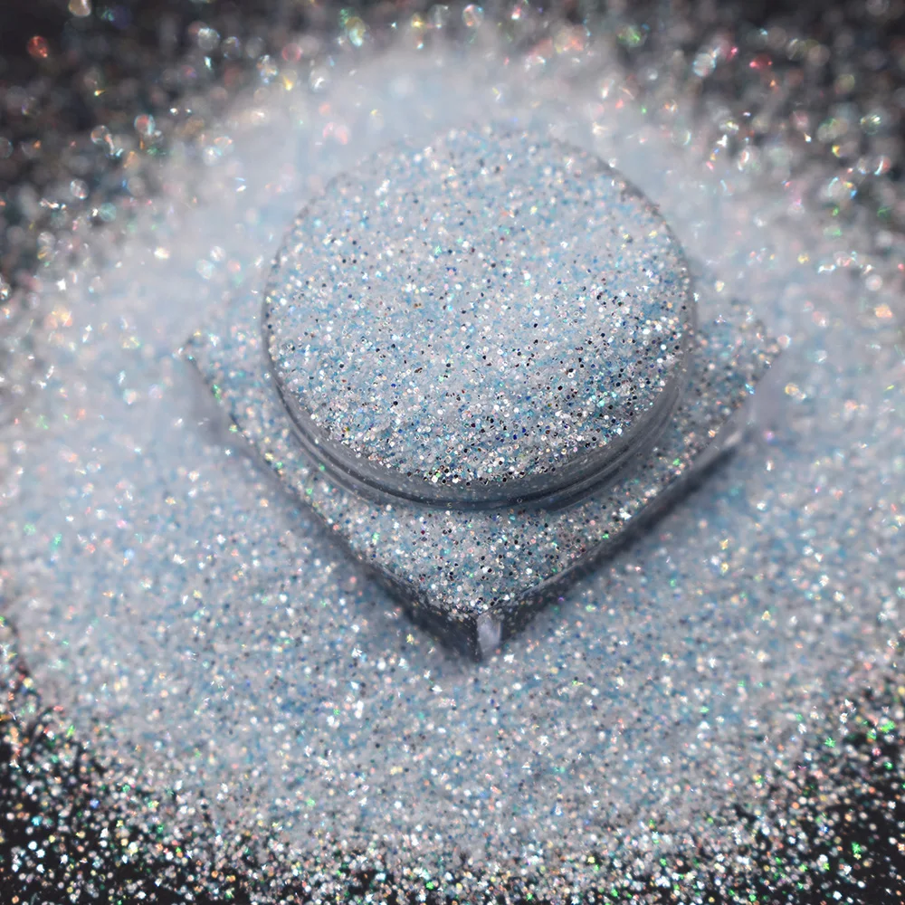 10g/Bag High Sparkle Diamond Glitter Mirror Silver Hybrid Nail Eyes Body Art Decoration Manicure Art Decoration Accessories