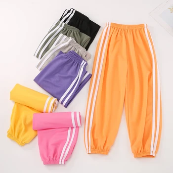 Children's casual anti-mosquito pants girls summer clothes thin section boys' clothes girls' lantern long pants boys 1