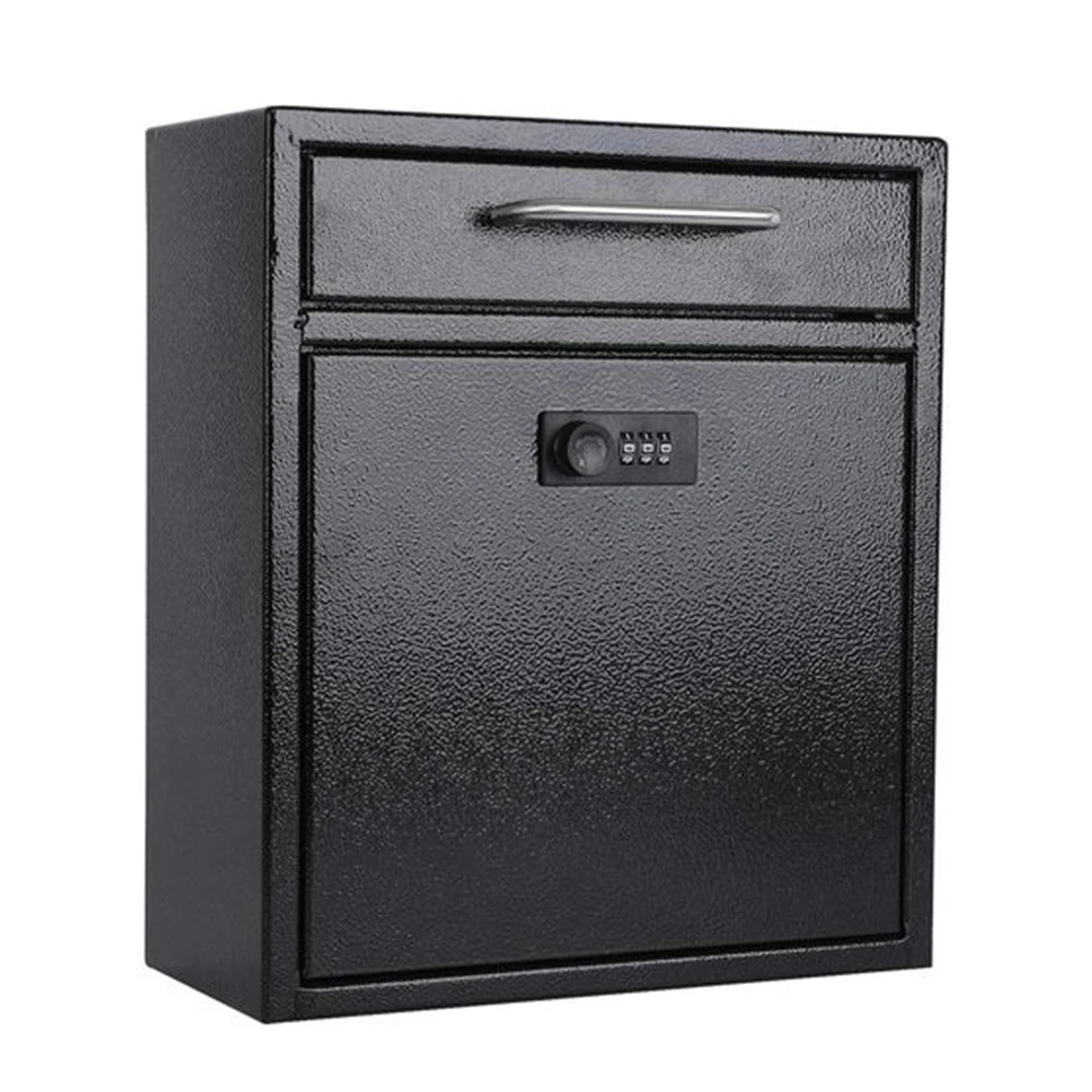 Wall mounted Mailbox with combination Lock Hanging Fixed Mailbox