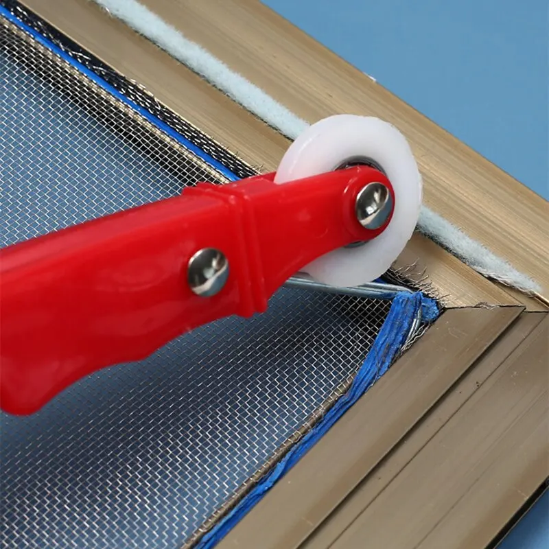 1PC plastic / metal Gauze Wheel Window Install Tool Screen Door Window Installation Hand Spline Roller Rolling Tool Home