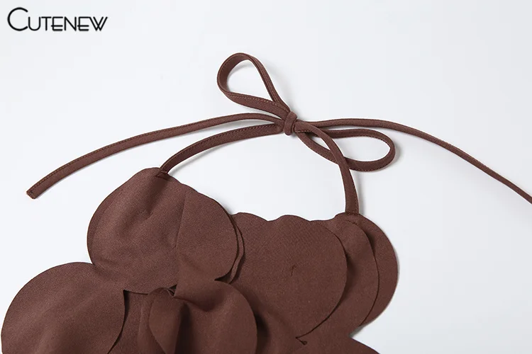Summer Sexy Backless Hollow Out Women Crop Top Casual Strapless Halter Streetwear Fashion Club Party Lady Tank Top