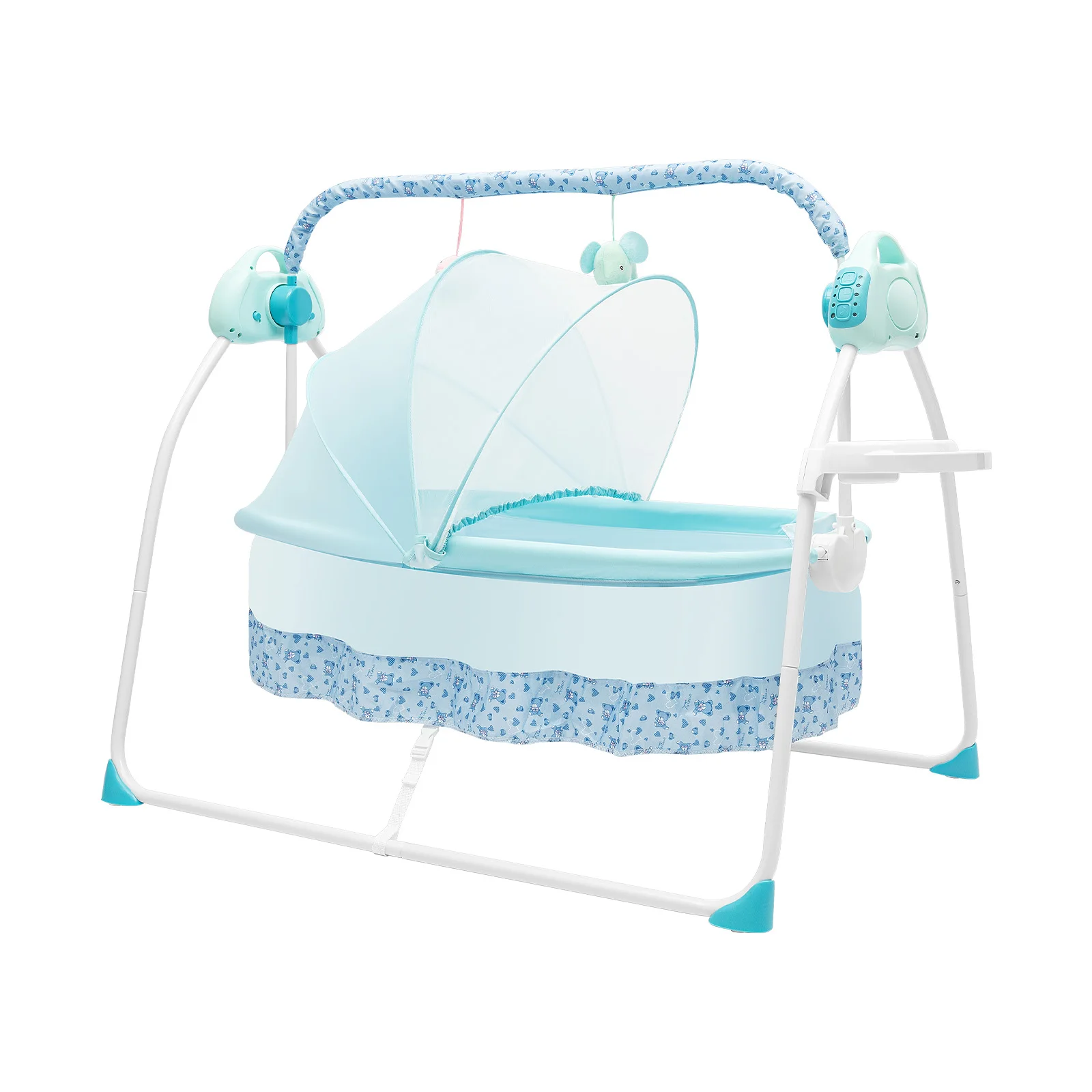 Electric Baby Cradle with Remote Control Foldable Bassinet for Newborns 5 Speed Swing Modes Bluetooth Music Timer Sleep Aid Sf2242868cb0b4a95ba4b7bdaf4b5239e6