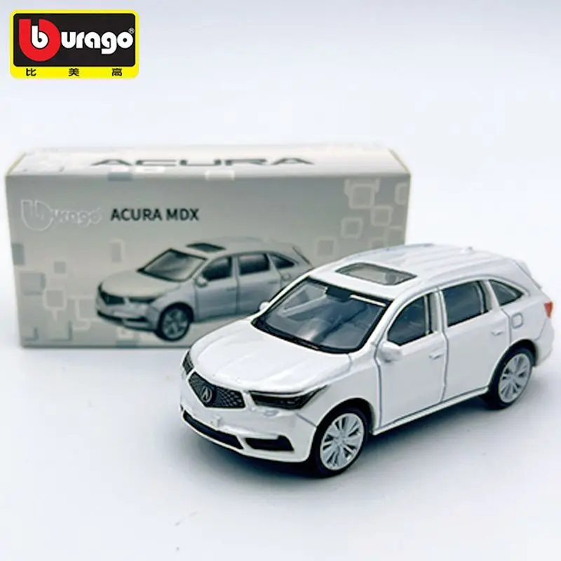 Bburago 1/64 합금 자동차 모델 한정판 Acura MDX 소년을 위한 수집용..