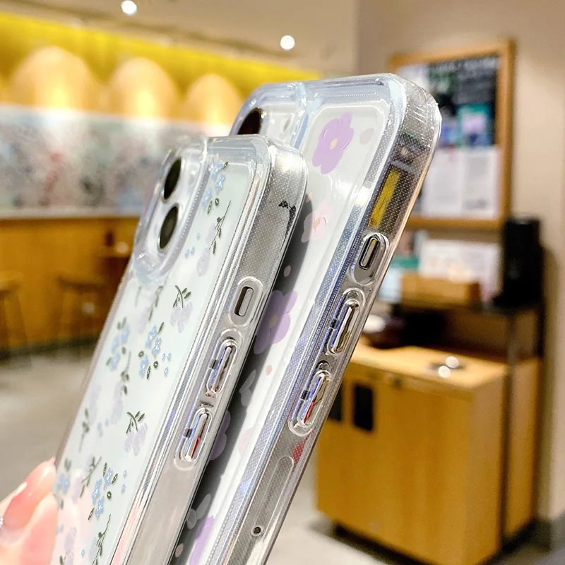 Coque de téléphone coréenne avec support pliable en cristal 3D, pour