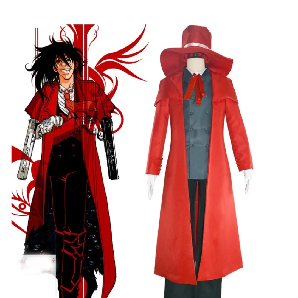 

Unisex Anime Cos Hellsing Alucard Cosplay Costumes Halloween Christmas Party Uniform Suits