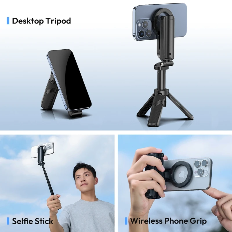 Ulanzi JJ03 Magnetic Selfie Stick Phone Tripod For iPhone 16 15 14