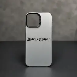Black Clover Logo Shockproof Color Gradient TPU Phone Case - iPhone 14 Pro (Black1)