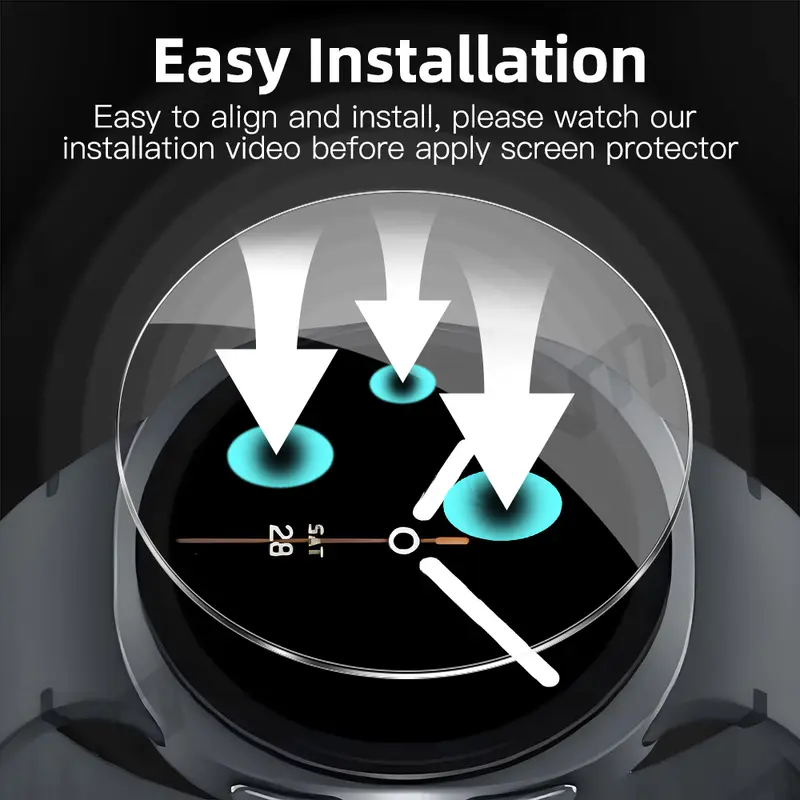 9H Tempered Glass for Samsung Galaxy Watch 8 Classic 40mm 44mm 46mm Ultra (2025) 47mm Screen Protector Glass Ultra-HD Film - Image 3