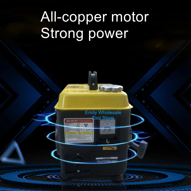 1kw 220V mute manual generator direct send micro home small mini portable portable handheld inverter generator