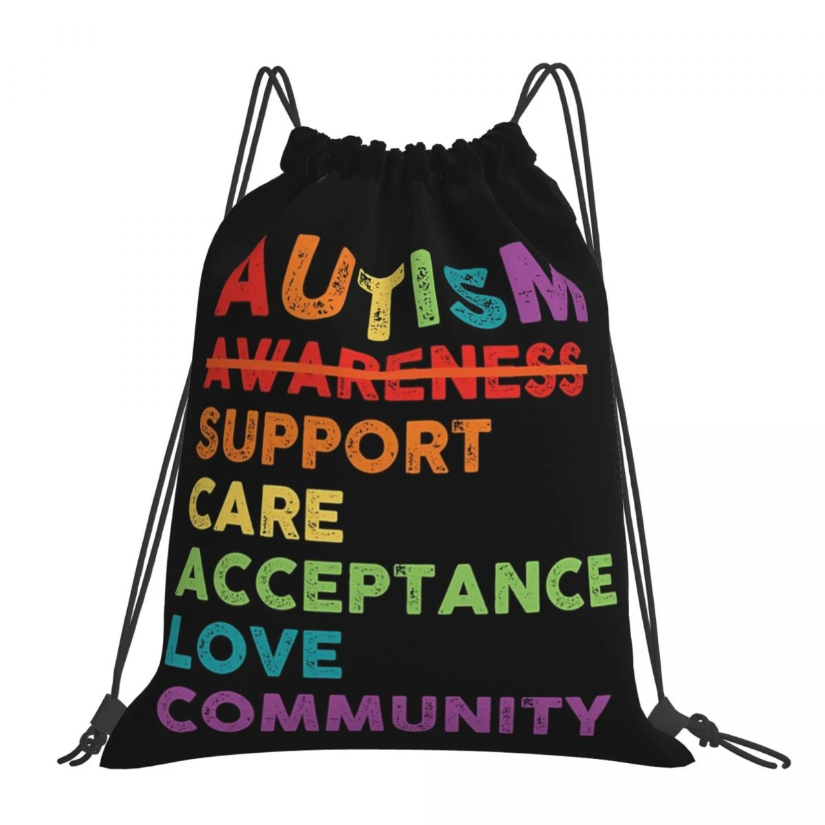Autism Awareness Support Care Acceptance Ally Backpacks Portable