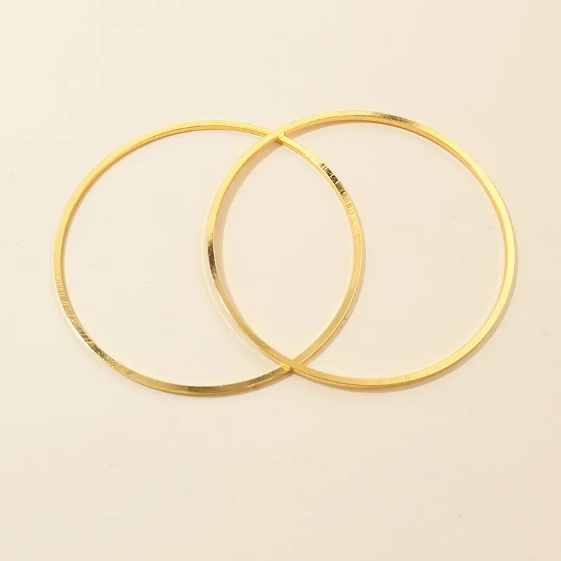 Set of 10 Brass Hoop Earring Wires