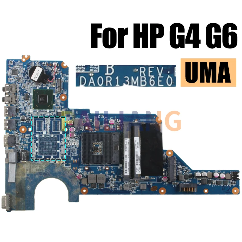 Placa-mãe para Laptop para Notebook hp Testado Completamente Da0r13mb6e0 Hm65 2160809024 1g 636373-001 650199-001 - Imagem 6