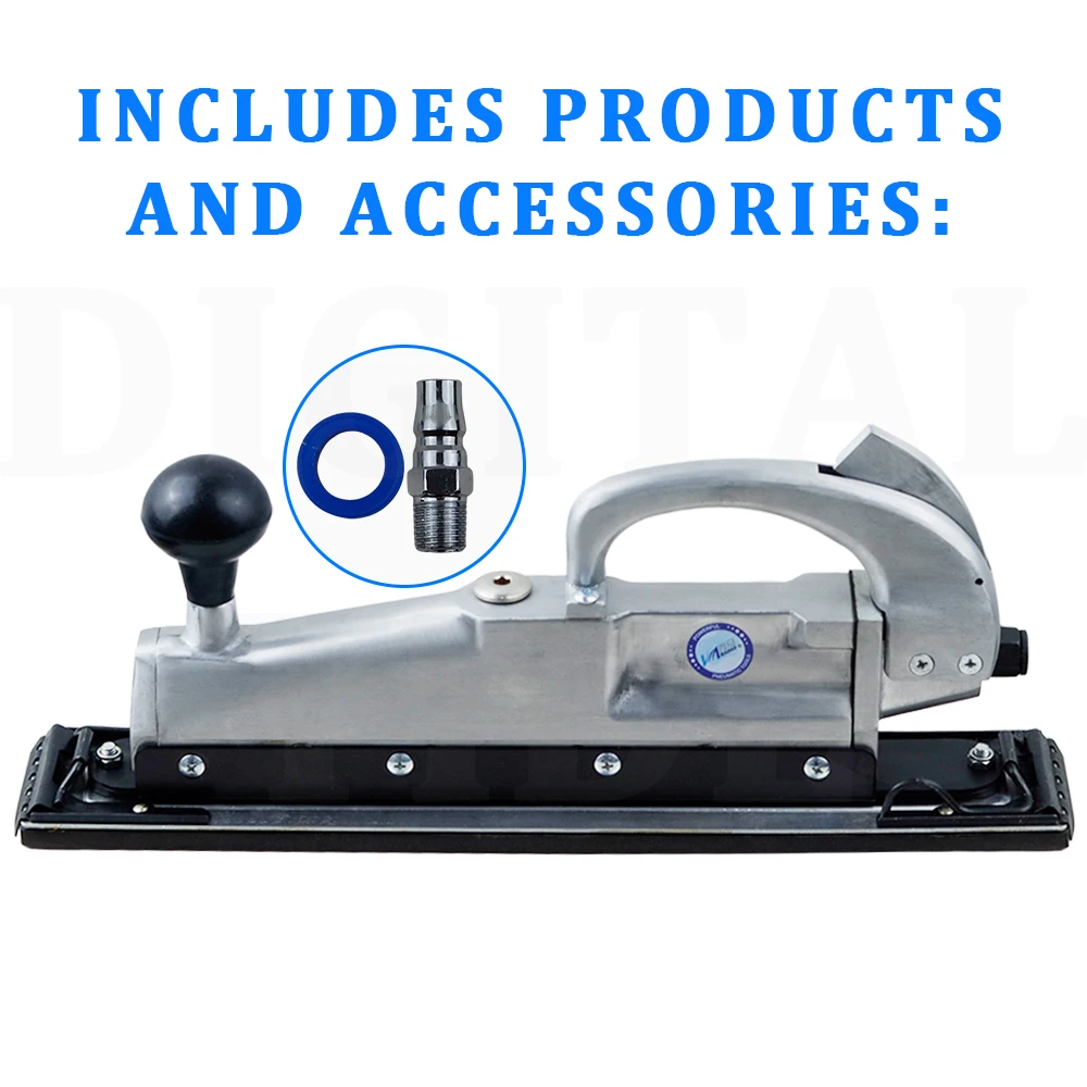 Pneumatic Air Sander Straight Line Orbital Reciprocating Sander Polisher Polishing Sanding Machine Metal Wood Floor
