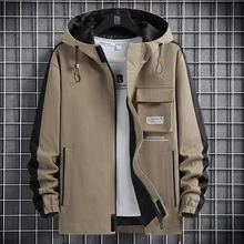 

Boys Coat2022New Spring and Autumn Young Students Hoodie Workwear Jacket Loose Fashion Brand Handsome