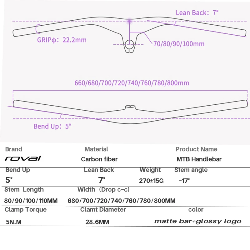 Mtb ڵ   ٱ 28.6mm-17Degree    ź  ڵ  660  80070/80/90/100/110mm  ǰ