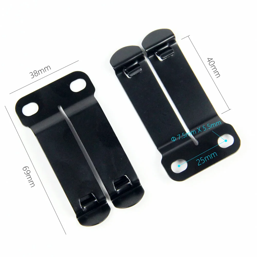 Stainless Steel Belt Clip Loop Grip Hook for DIY IWB Kydex Leather Hybrid Holster With Mouting Hardware 4PCS