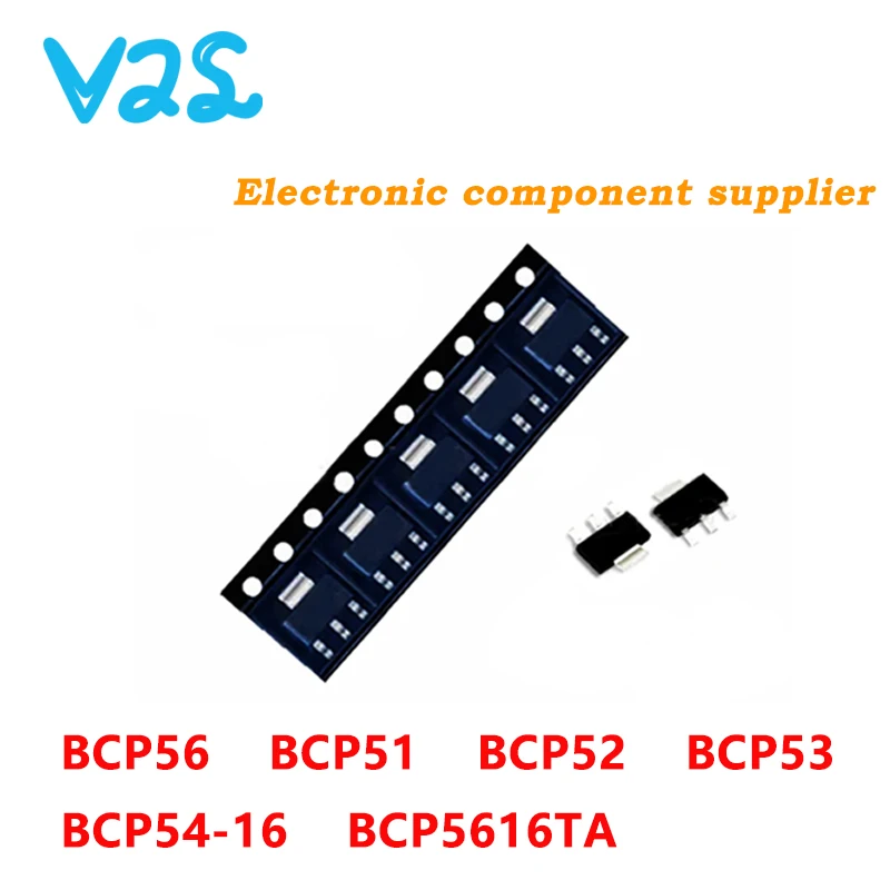 (10pcs) 100% New BCP56T1G BCP56 BCP51 BCP51-16 BCP52 BCP52-16 BCP53 BCP53-16 BCP53T1G BCP54-16 BCP54 BCP5616TA BCP5616 SOT-223