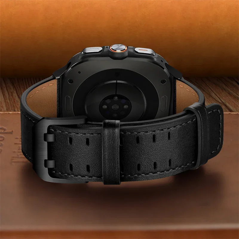 Premium Leather Loop Sport Bracelet for Smartwatch 47mm - Original Strap Replacement Band