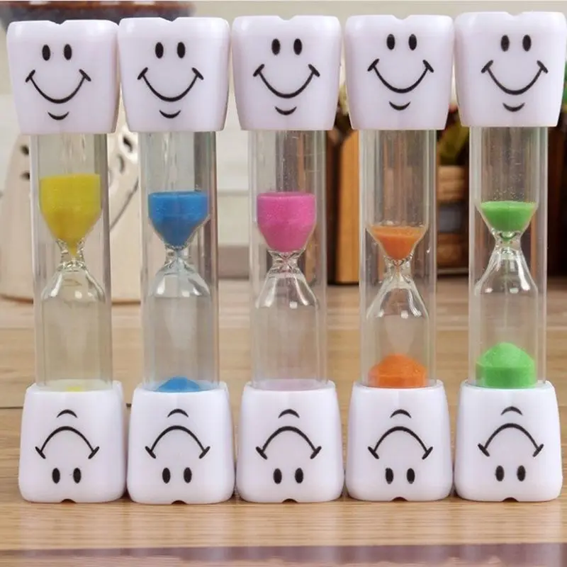 Sand timer liquid hourglass timer colored hourglass smiling face hourglasses children kids toothbrush timer sand clock egg timers 3/5 minutes for tea cafe reminder