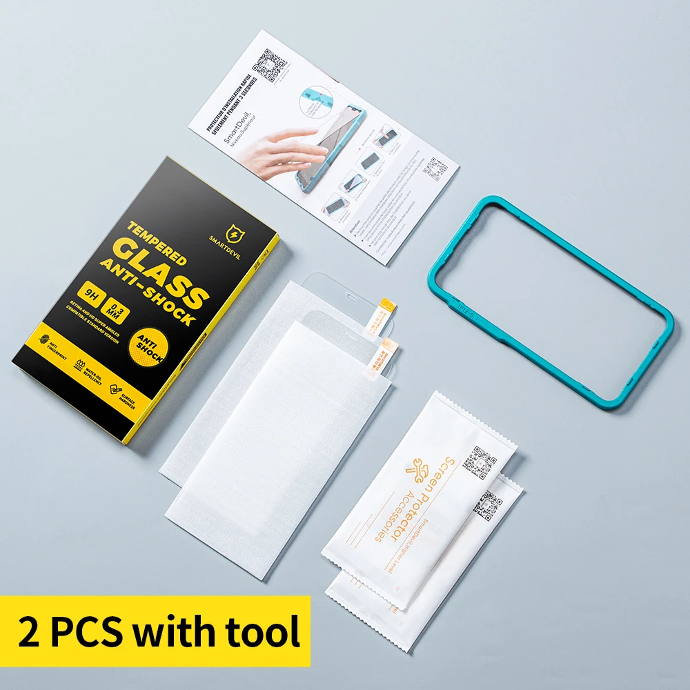 Premium Tempered Glass Screen Protector - High Definition, Easy Installation, Ultra-Durable 9H Hardness