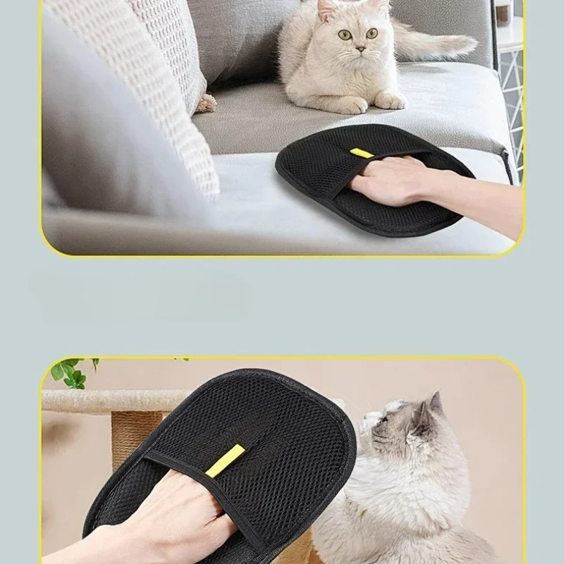Pet Hair Glove Comb Dog Hair Remover Portable Washable Clothes Hair Dehairing Gloves Hair Scraper Hair Remover Brush
