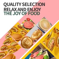 Hamburger Waffle Maker Ice Cream Hamburger Sandwich Panini Cake Waffle Fabricating Machine 2