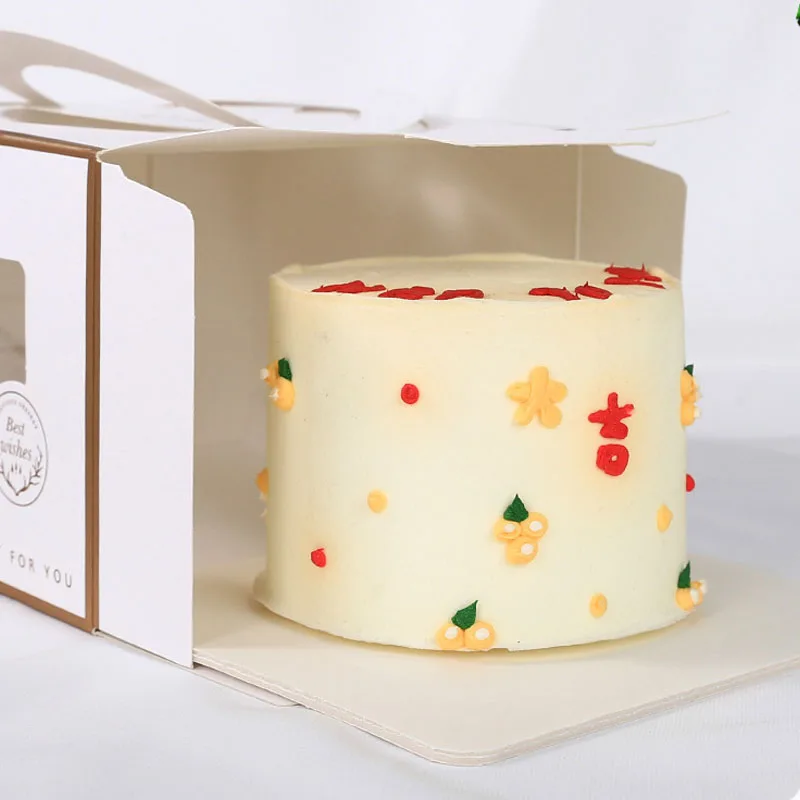 10Pcs Portable Handle Cake Boxes with Clear Window, Cupcake Pastry Cookie Dessert Packa... - SKU PHCB2332 - UGI Packaging