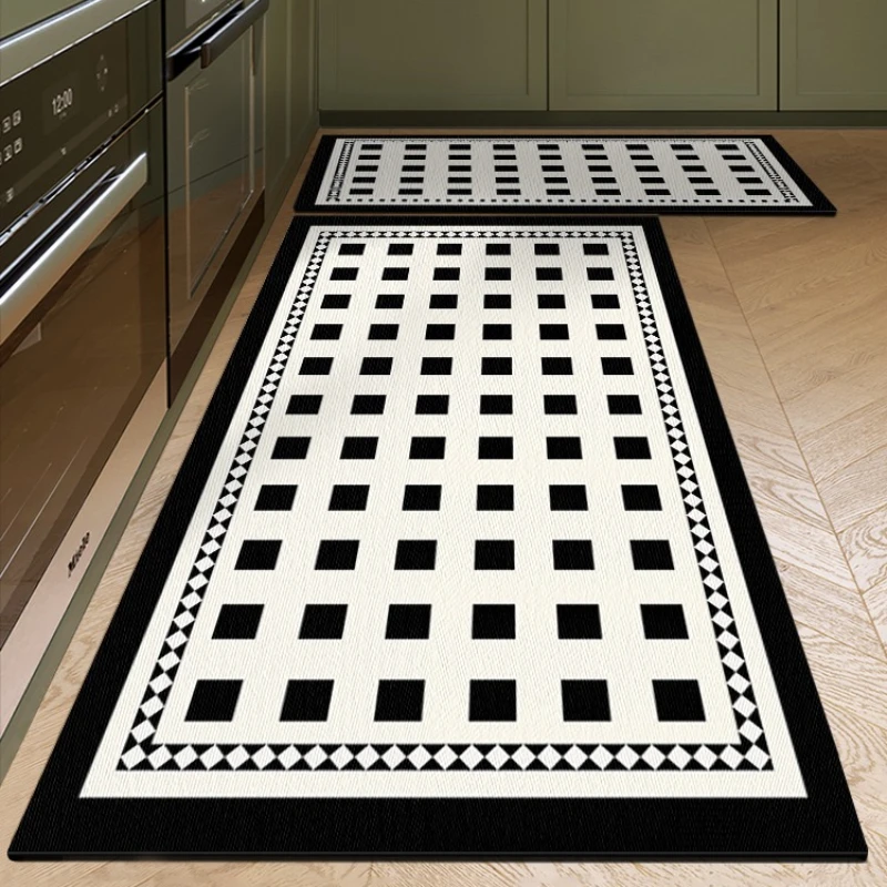 Pvc Leather Kitchen Floor Mats Waterproof Oil-proof Stain-proof Rug Home Scratch-resistant Wear-resistant Carpet Ковер Tapis 러그