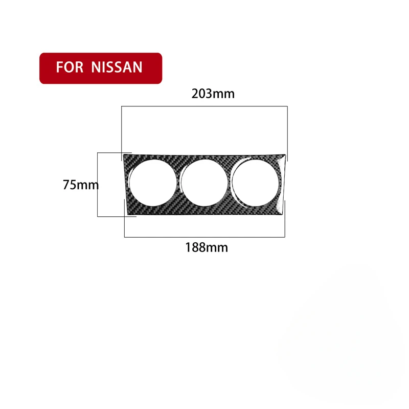 

Наклейки из углеродного волокна для Nissan 350Z 2003 2004-2009, автомобильная панель кондиционирования воздуха, декоративная крышка, отделка, Аксессуары для салона автомобиля