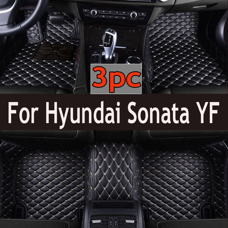 

Car Floor Mats For Hyundai Sonata i45 YF 2010~2014 Covers Rug Auto Interior Parts Luxury Mat Leather Carpet Car Accessories 2011