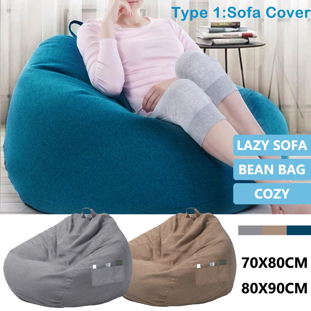 Sofa Chair Cover Soft Comfortable Breathable Lazy Bed Large Fluffy Decora Tear-Resistance/Footstool Cover sofa cover