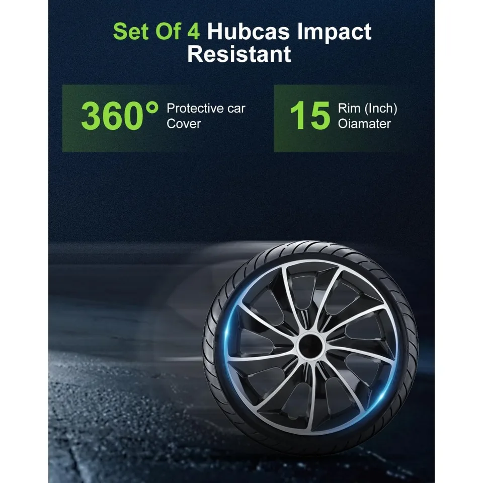 thumbnail image 2 of SCITOO OEM Steel Wheel Hubcaps Wheel Cover Rim 15 Inch Snap On Hubcap Auto Tire 2 of 13