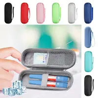 Waterproof Insulin Cooling Bag Durable Solid Color EVA Pocket Pill Protector Thermal Insulated Pen Bag Diabetics 1