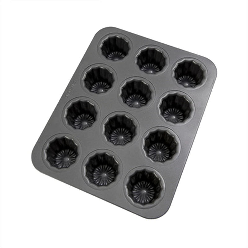 Wilton Non-Stick Mini Fluted Tube Pan, 12-Cavity, Steel, Multi