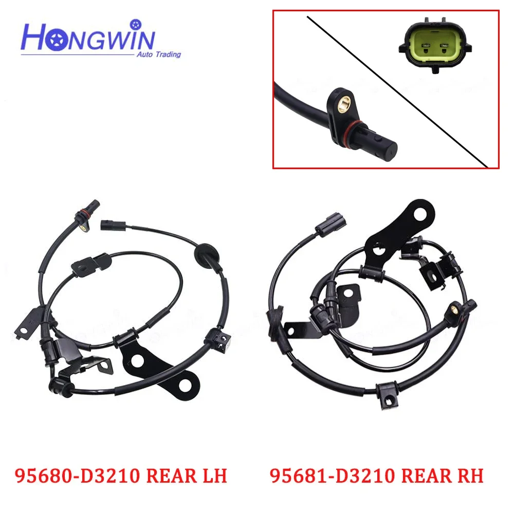 Front Rear ABS Wheel Speed Sensor Fits Hyundai Tucson 2015-4WD TCI/GDI 95671-D3000 95670-D3000 95681D3210 95680D3210