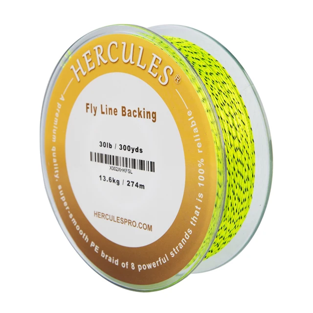 HERCULES-Braided Fly Fishing Line, Fluorescent Yellow, Orange, White100  Yards, 300Yards, 20 lb, 30lb - AliExpress