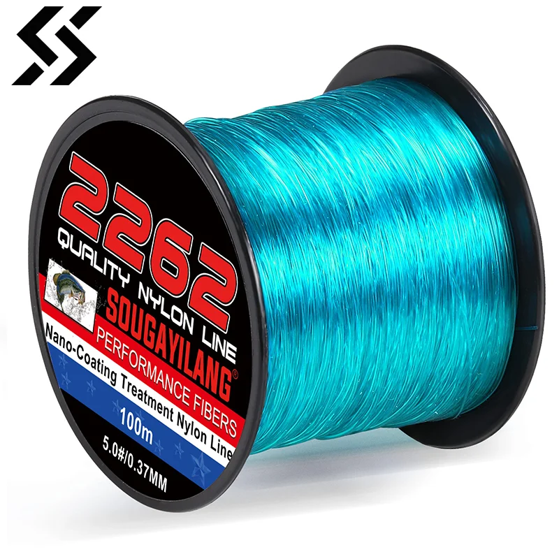 Sougayilang 100M Nylon Fishing Line 7 26LB Super Strong Monofilament