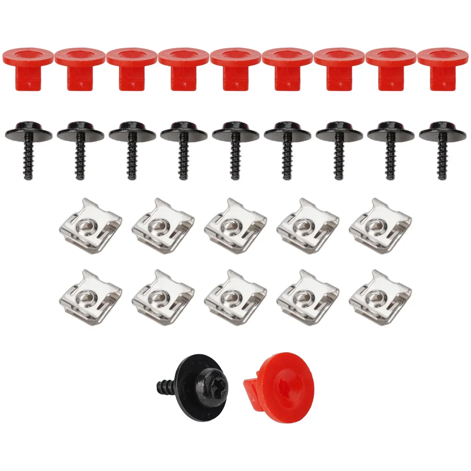 Car T30 Engine Splash Shield Guard Undertray Cover Screws Bolt Nut 1Set/30PCS For Ford 2013- For Transit Connect 14-19