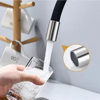 Rotatable Universal ดัดอ่างล้างจานร้อนและเย็น Dual-ใช้ก๊อกน้ํา 304 สแตนเลสสตีลซิลิโคนก๊อกน้ําอ่างล้างจาน 4