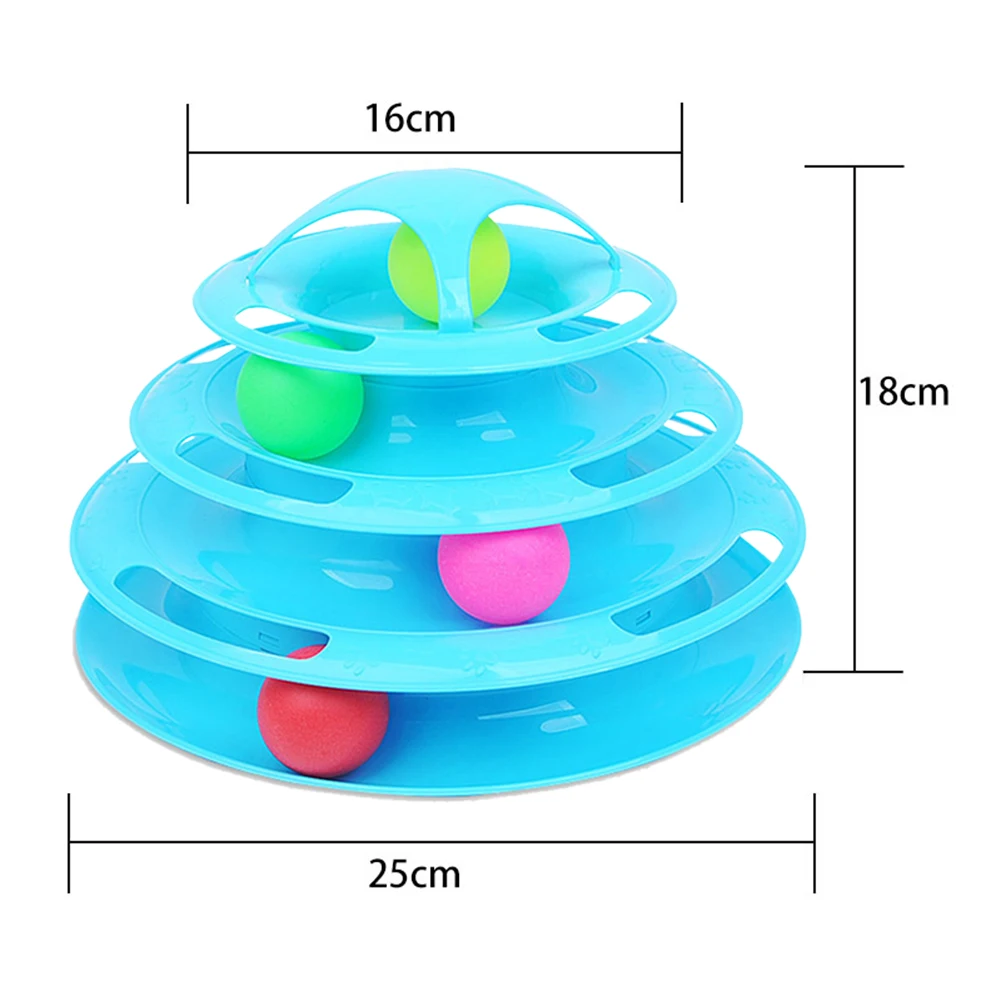 3 Levels/4 Levels Cat Tower Tracks Cat Intelligence Training Amusement Disc Kitten Play Games Interactive Pets Supplies 