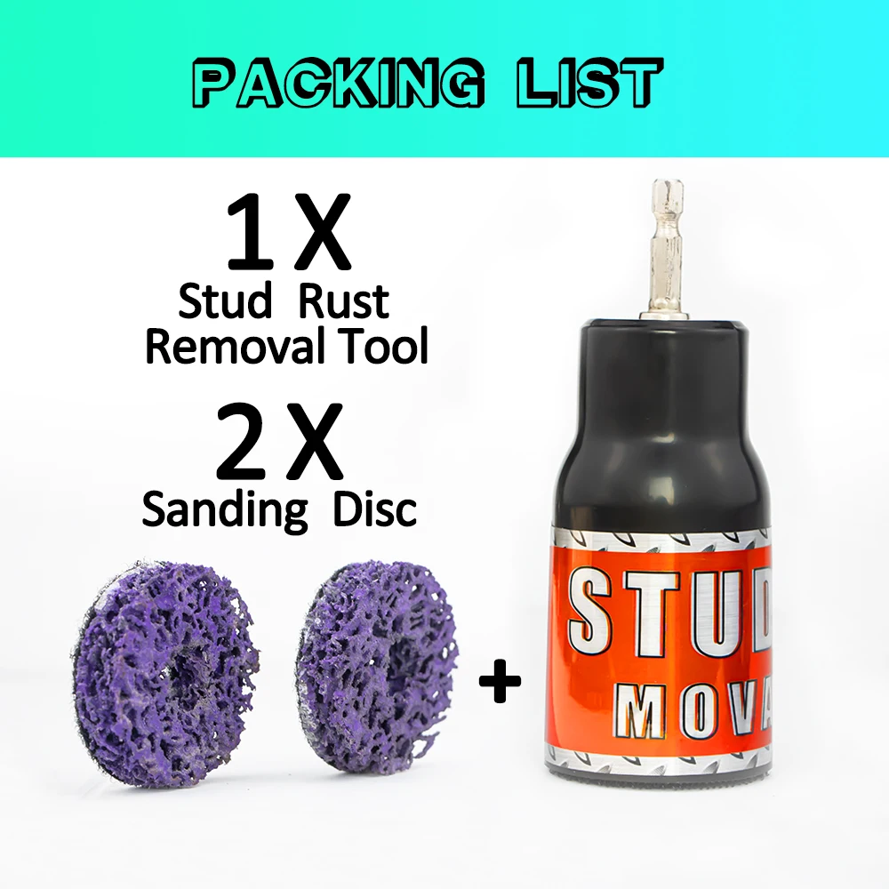 Car Rust Inhibitor Wheel Hub Clean Surface Corrosion Debris Wheel Hub Screw Derusting Auto Wheel Hub Cleaner Steel Cleaning Tool tire rim cleaning tool iron remover wheel iron remover