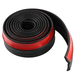Universal Car Front Bumper Lip Skirt Protector - 2.5M Exterior Moulding Rubber Strip, 60mm Width (2.5m)