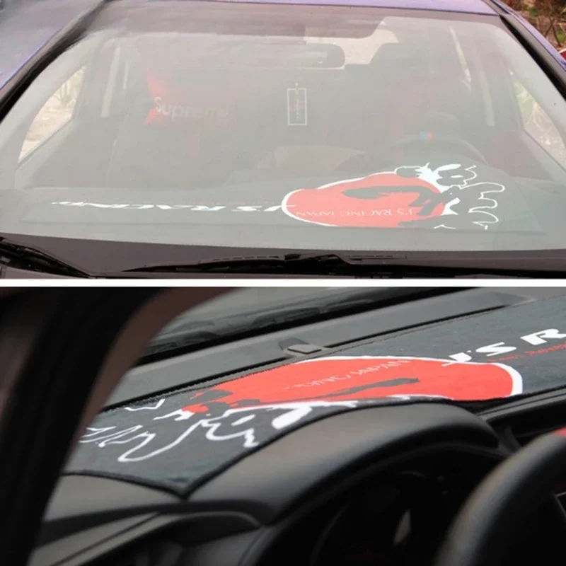 MUGEN RACING Decorative Towel 100*30cm JDM HF Sport Towel Bath Centre Decorative Dashboard Cover Pad Dash Mat Carpet