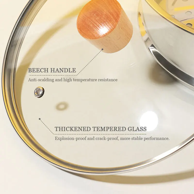 Glass Wok Lid Universal Tempered Glass Lid Frying Pans lid Wok Pan Lids Kitchen Frying Pan stove cover 22-32CM glass pot lid glass lid