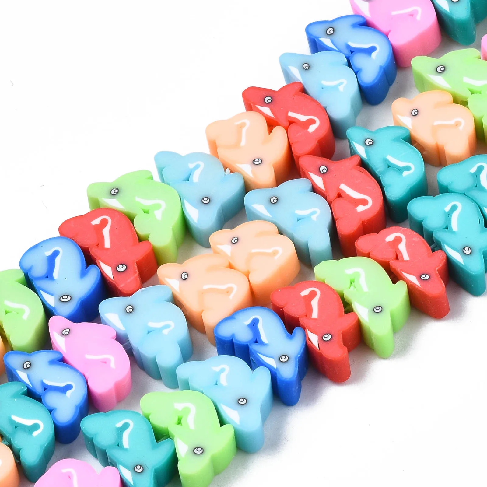 

10 strands Mixed Color Cartoon Mouse Polymer Clay Beads Spacer Loose Bead For Jewelry Making DIY Bracelet Necklace Accessories