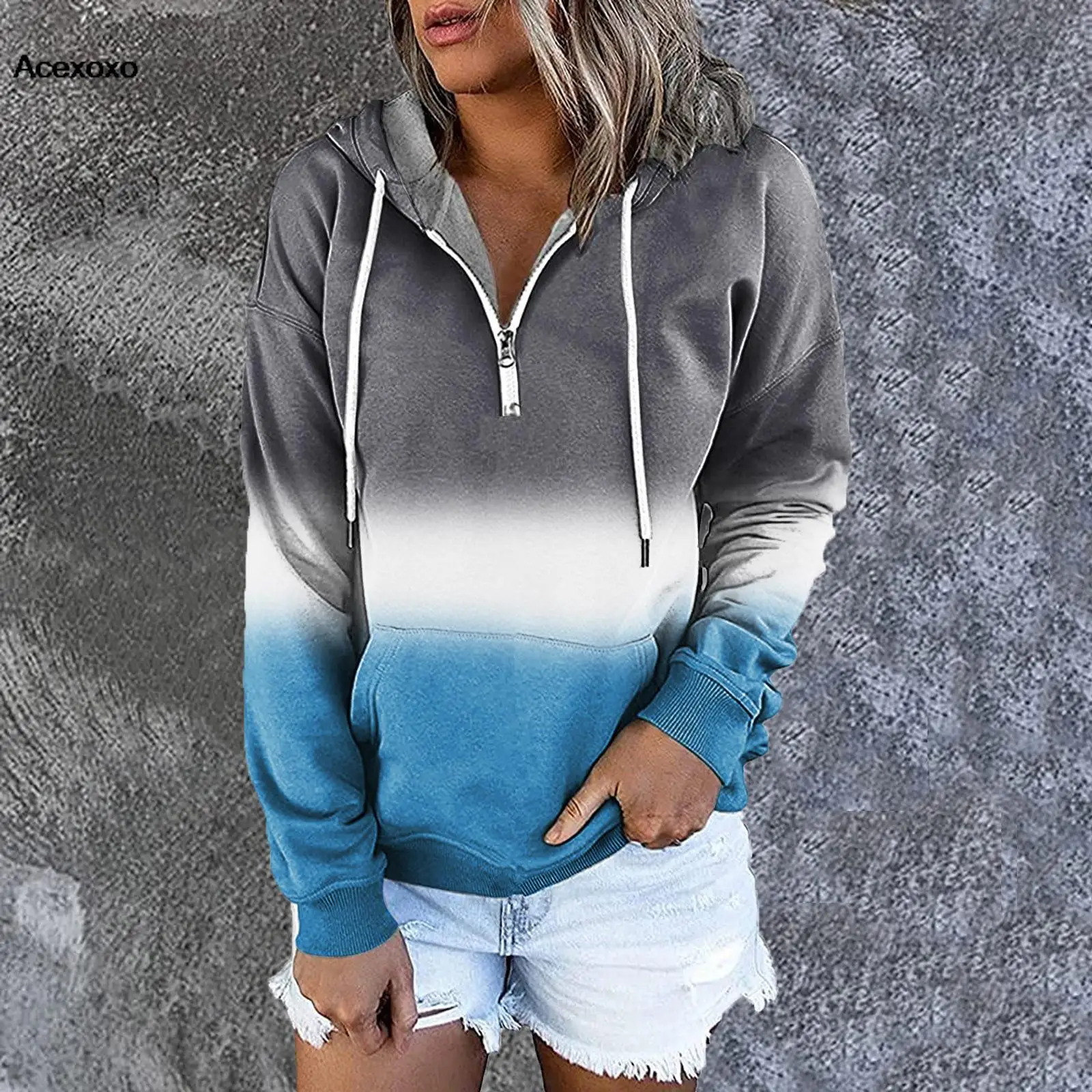 

Горячая новинка зимняя женская спортивная одежда с капюшоном и длинным рукавом